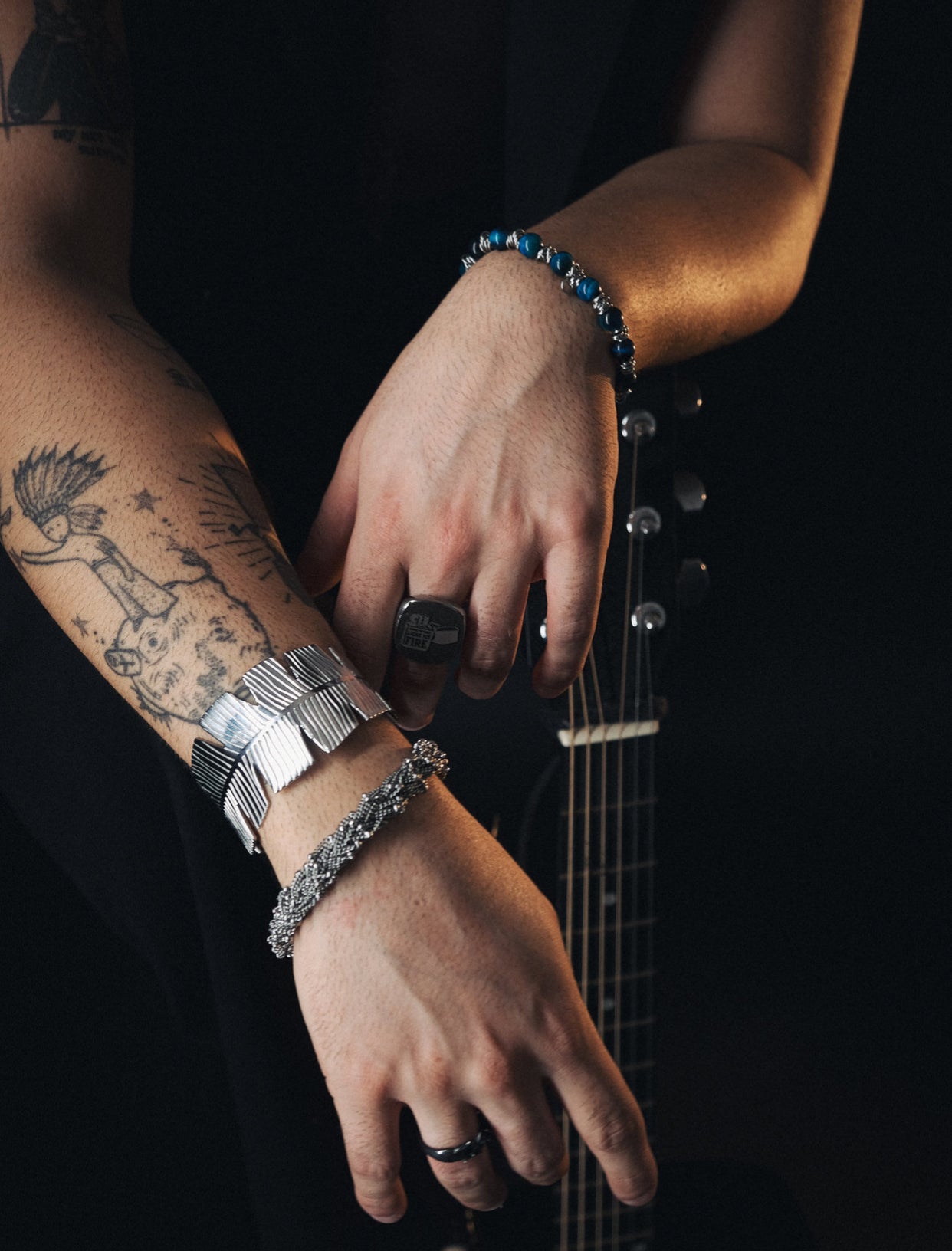 ‘Pluma Grande’ Rigid Bracelet