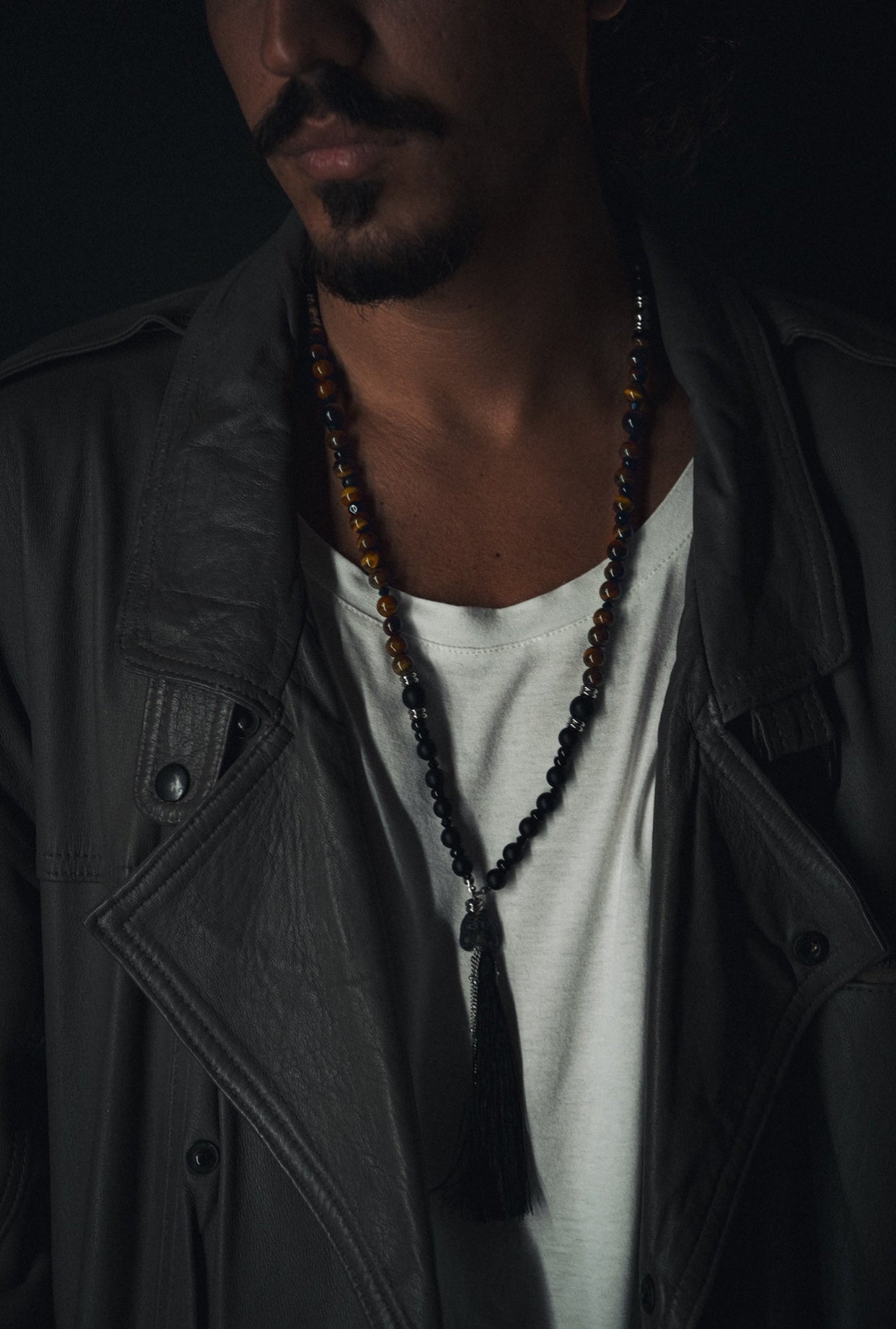 ‘Rock Pullecenella’ Tibetan Mala Necklace