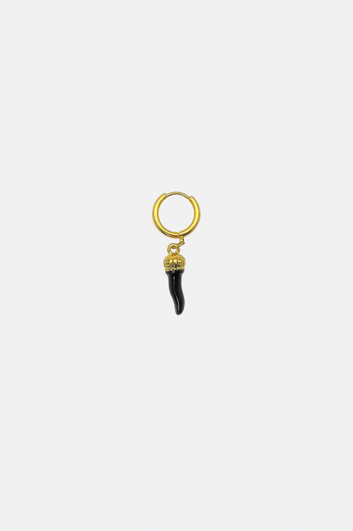 'Corno' Black&amp;Gold Earring