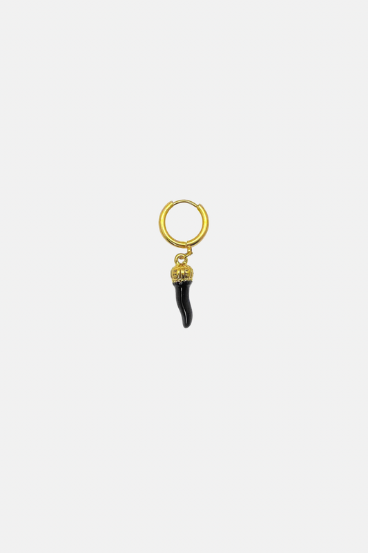 'Corno' Black&Gold Earring