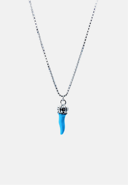 'Curniciello' Turquoise Silver Luck Necklace