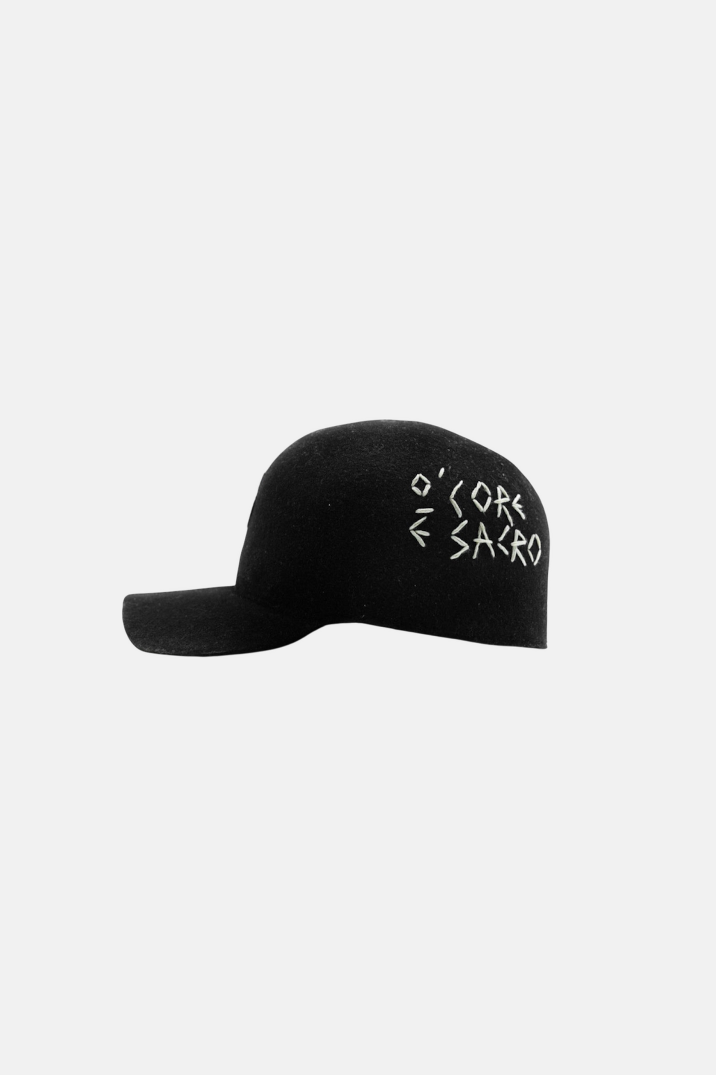 ‘Core Sacro Nero’ Felt Cap