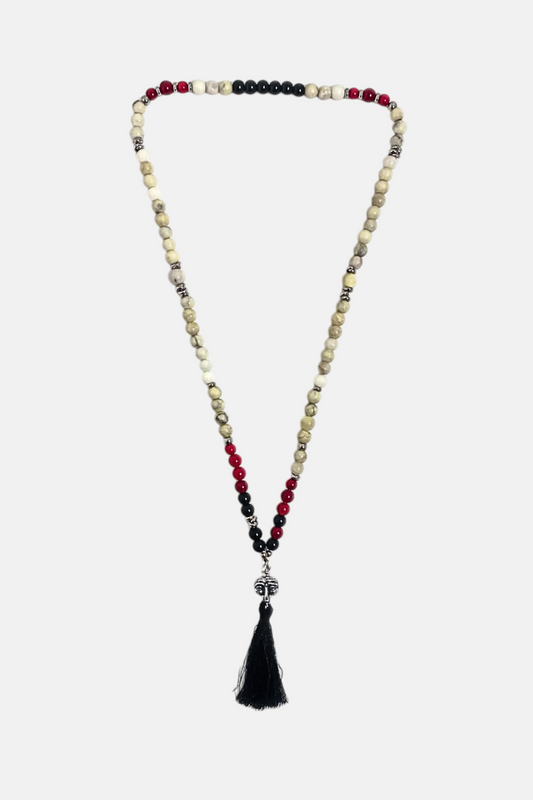 'Pullecenella Costume' Tibetan Mala Necklace