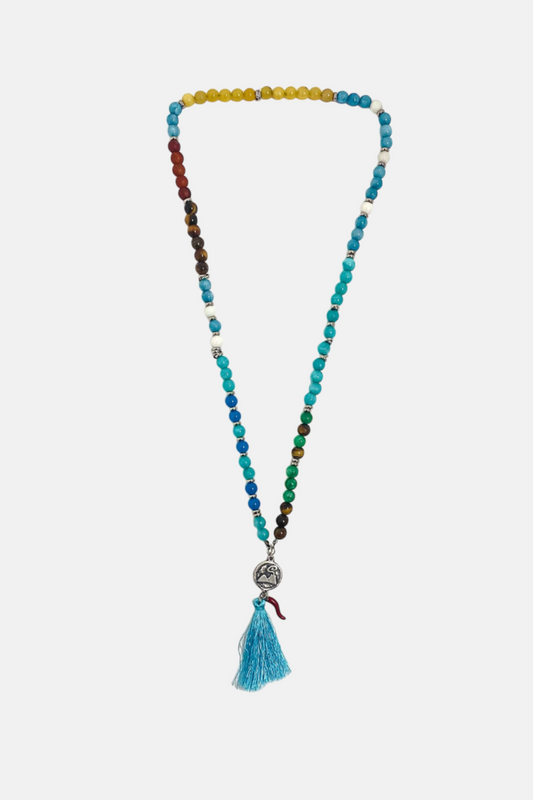 'Vesuvio su Golfo' Tibetan Mala Necklace