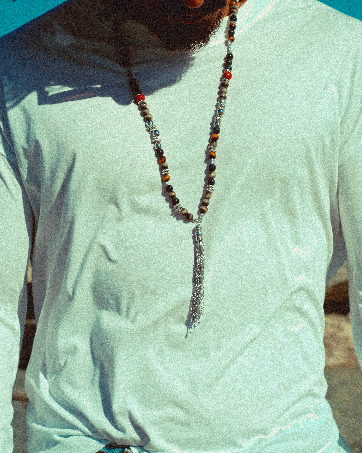 'Notte Brava' Tibetan Mala Necklace