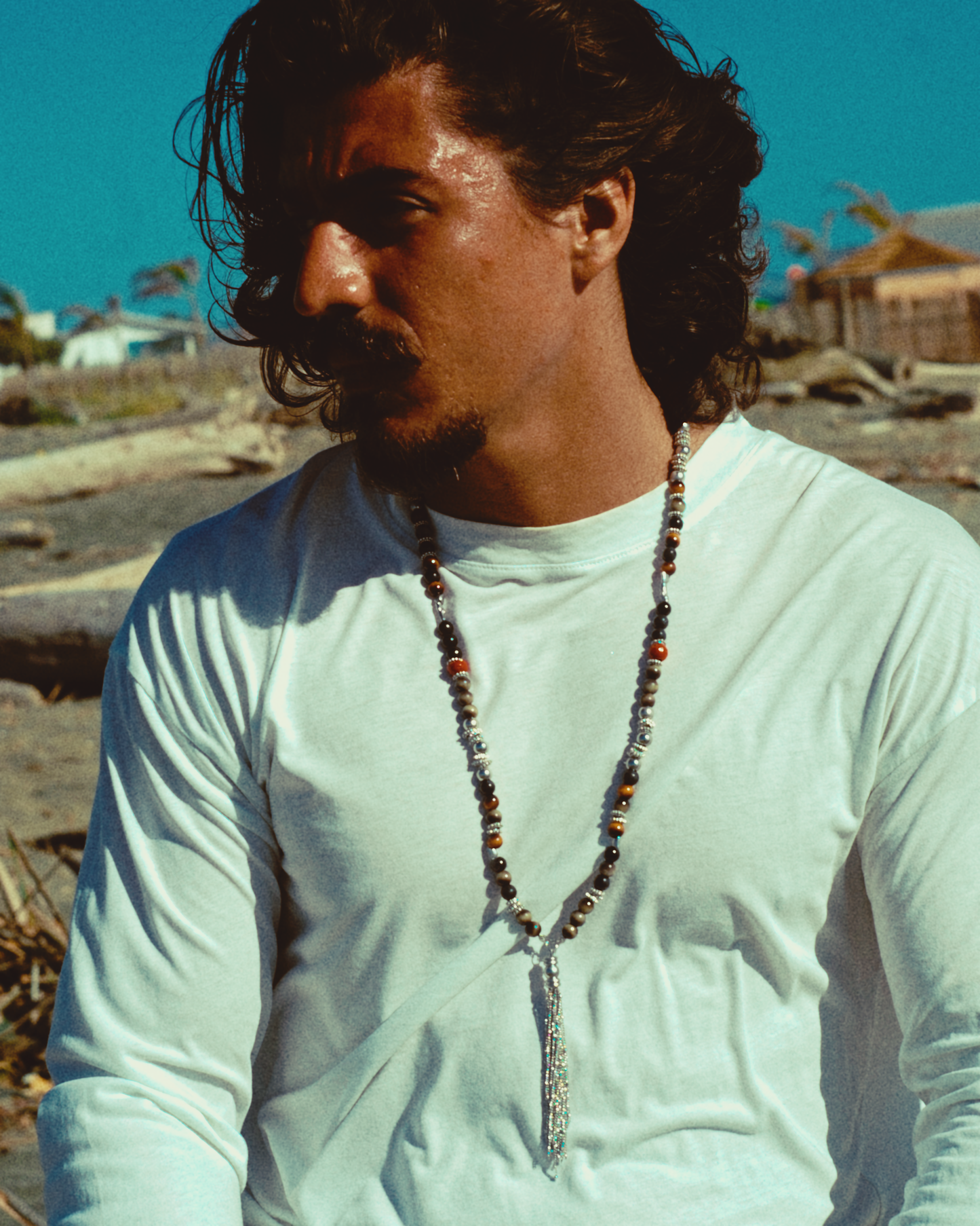 'Notte Brava' Tibetan Mala Necklace