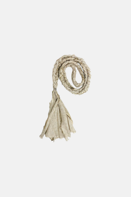 ‘Dune’ Linen Tibetan Mala Necklace