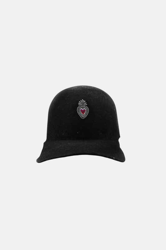 ‘Core Sacro Nero’ Felt Cap