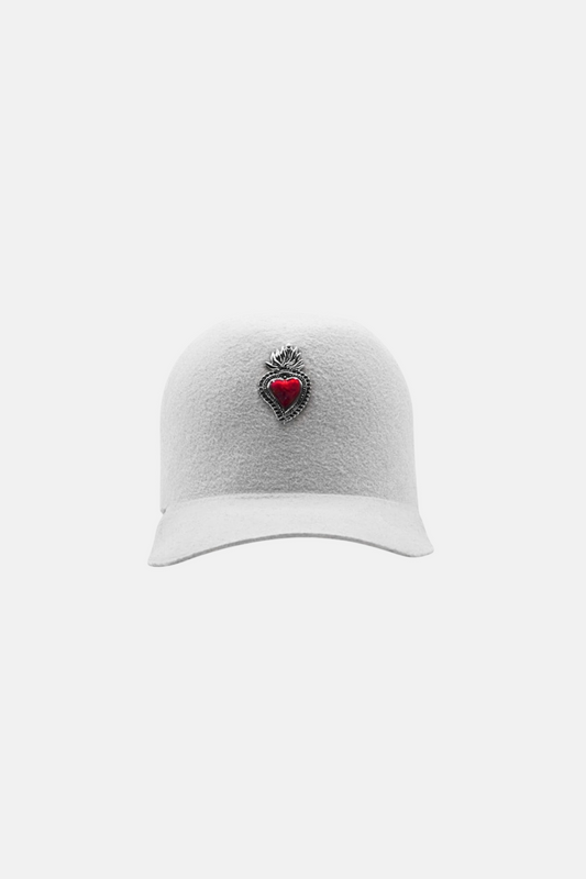 ‘Sacro Cuore Bianco’ Felt Cap