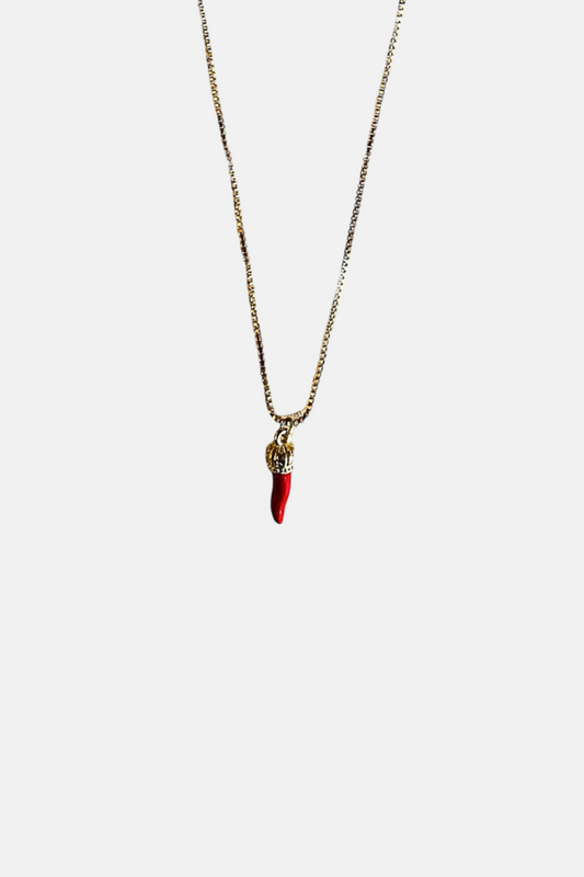 ‘Curniciello’ Red&Gold Luck Necklace