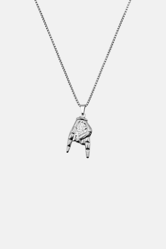 ‘Icon’ Rock Hand Necklace