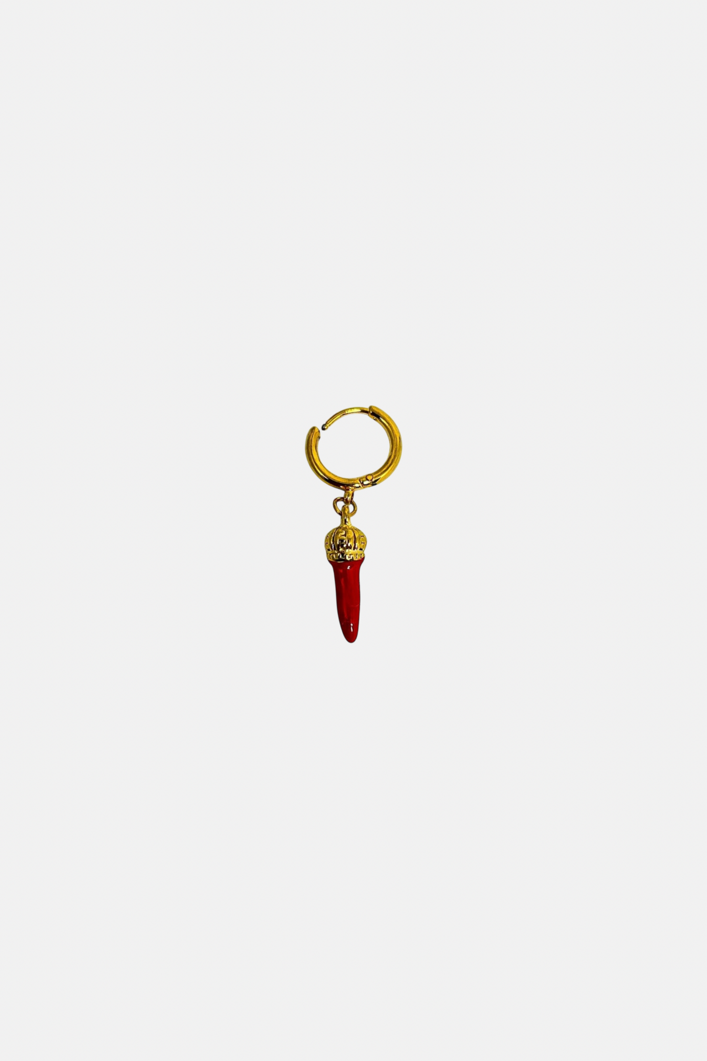 ‘Corno’ Red&Gold Earring