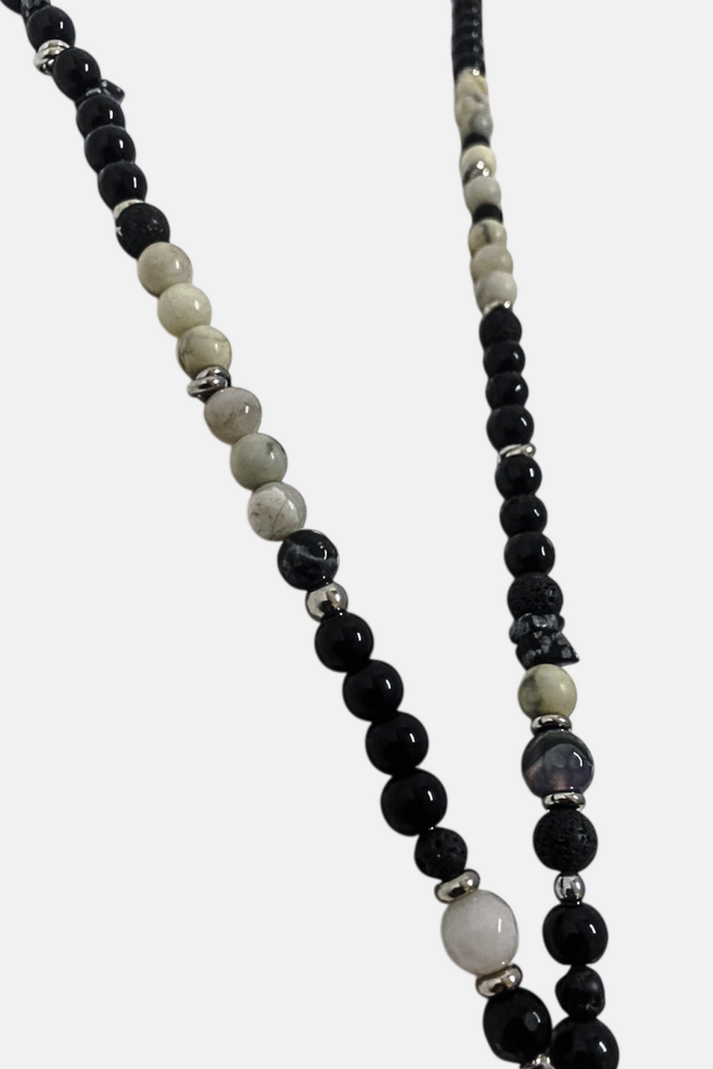 'Pullecenella Mask' Tibetan Mala Necklace
