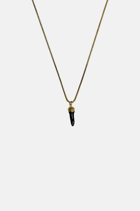 'Curniciello' Black&Gold Luck Necklace