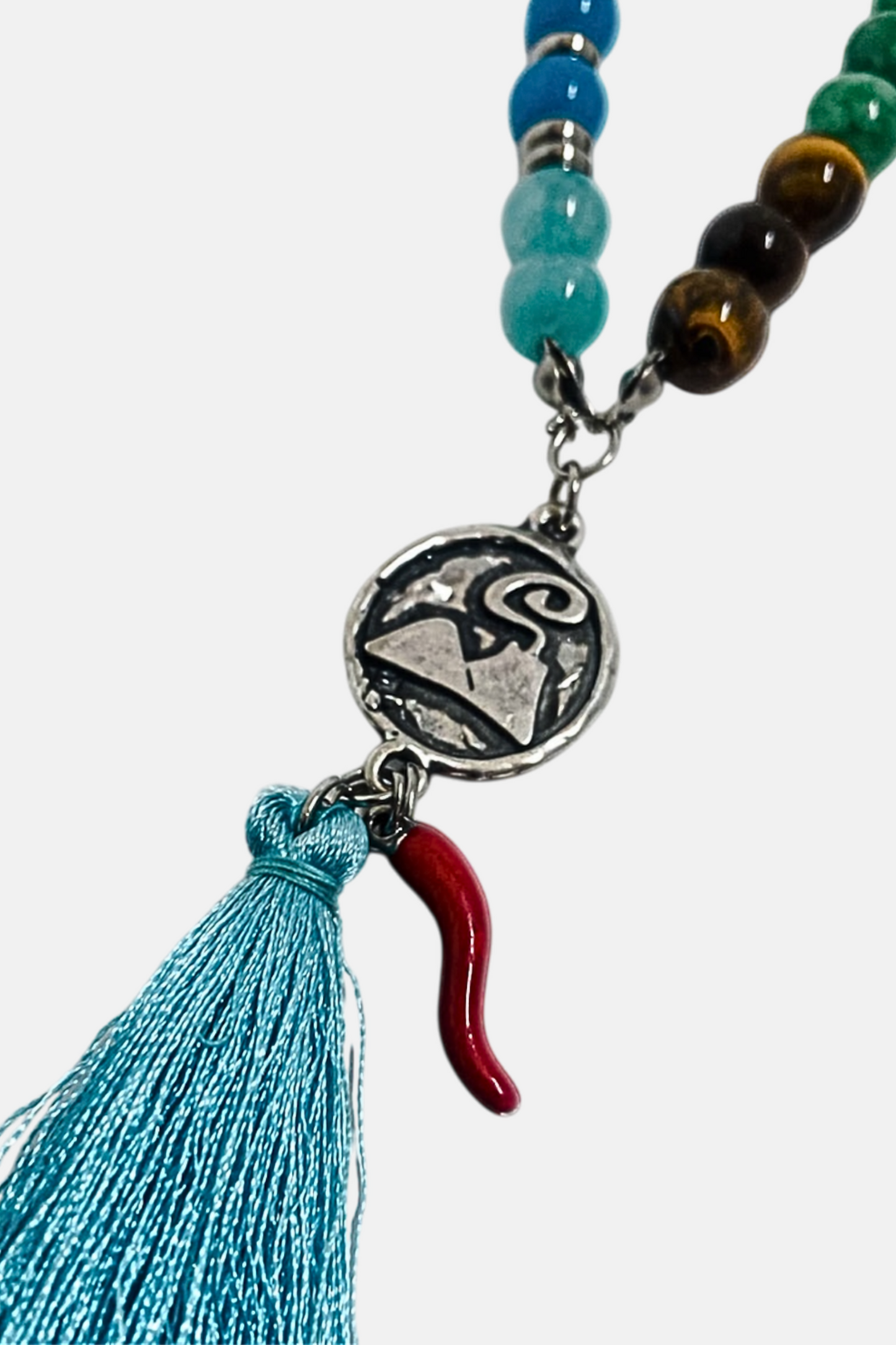 'Vesuvio su Golfo' Tibetan Mala Necklace