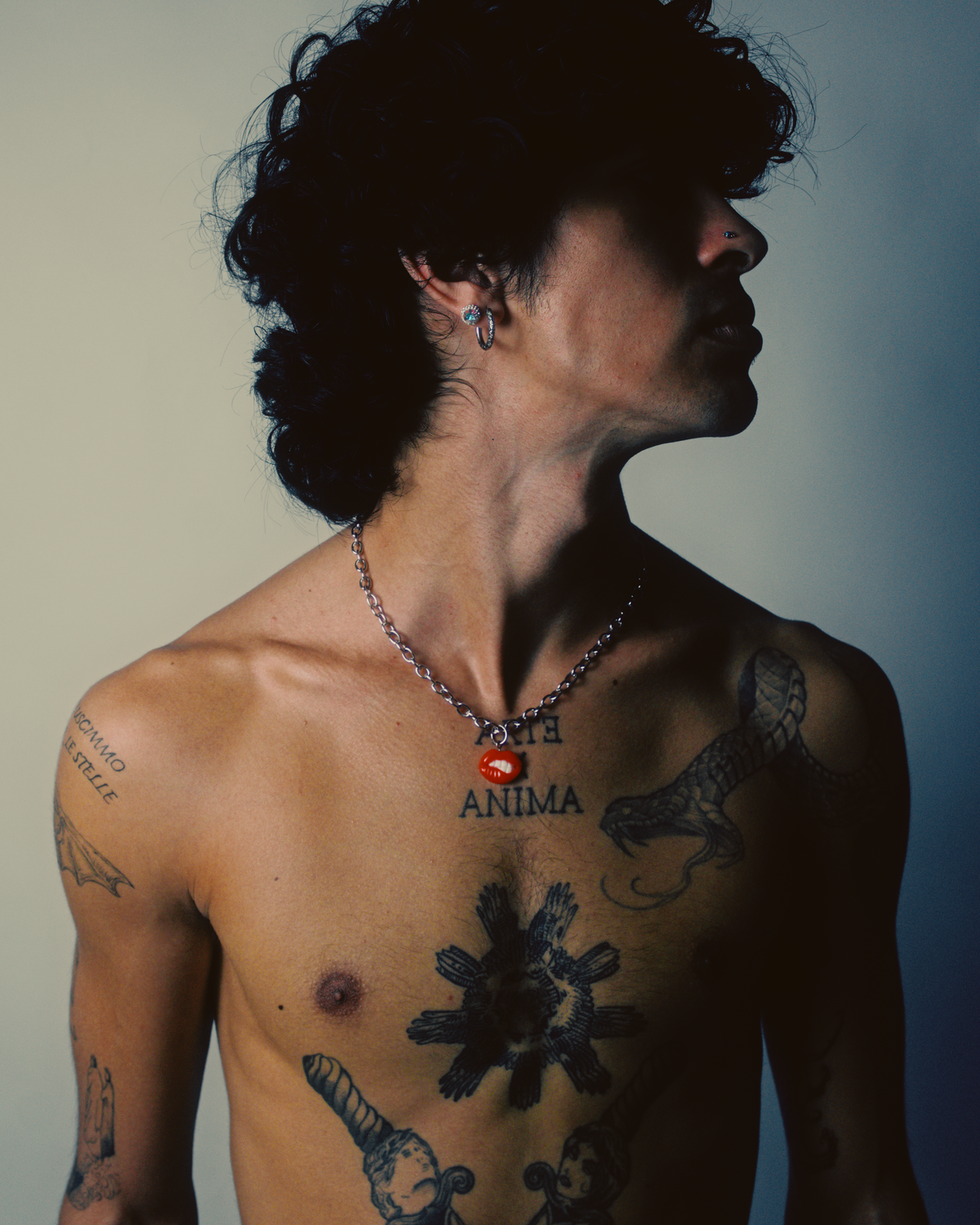 'Señorita Lips' Steel Necklace