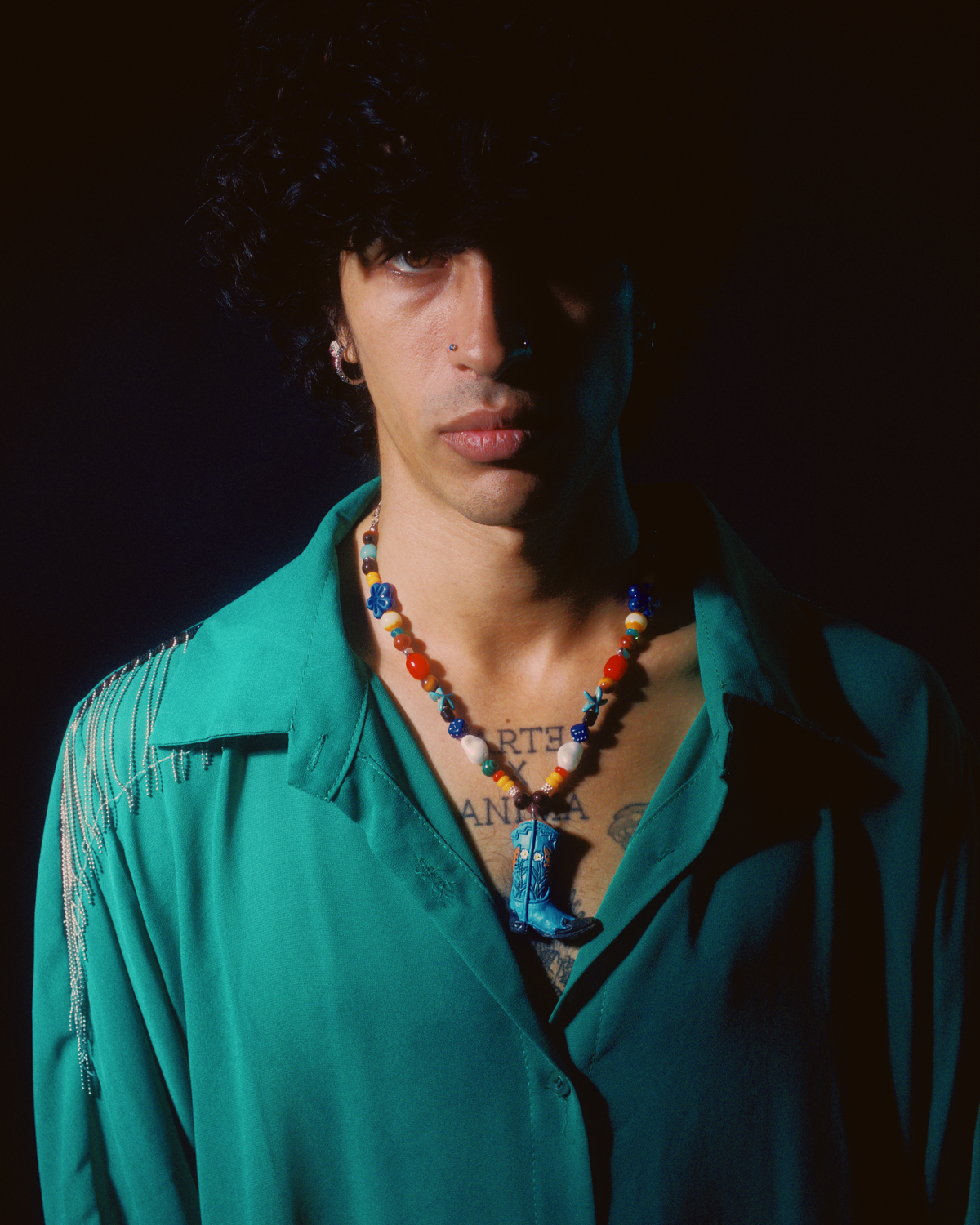 'Gringo Boot Turquesa' Beads Necklace