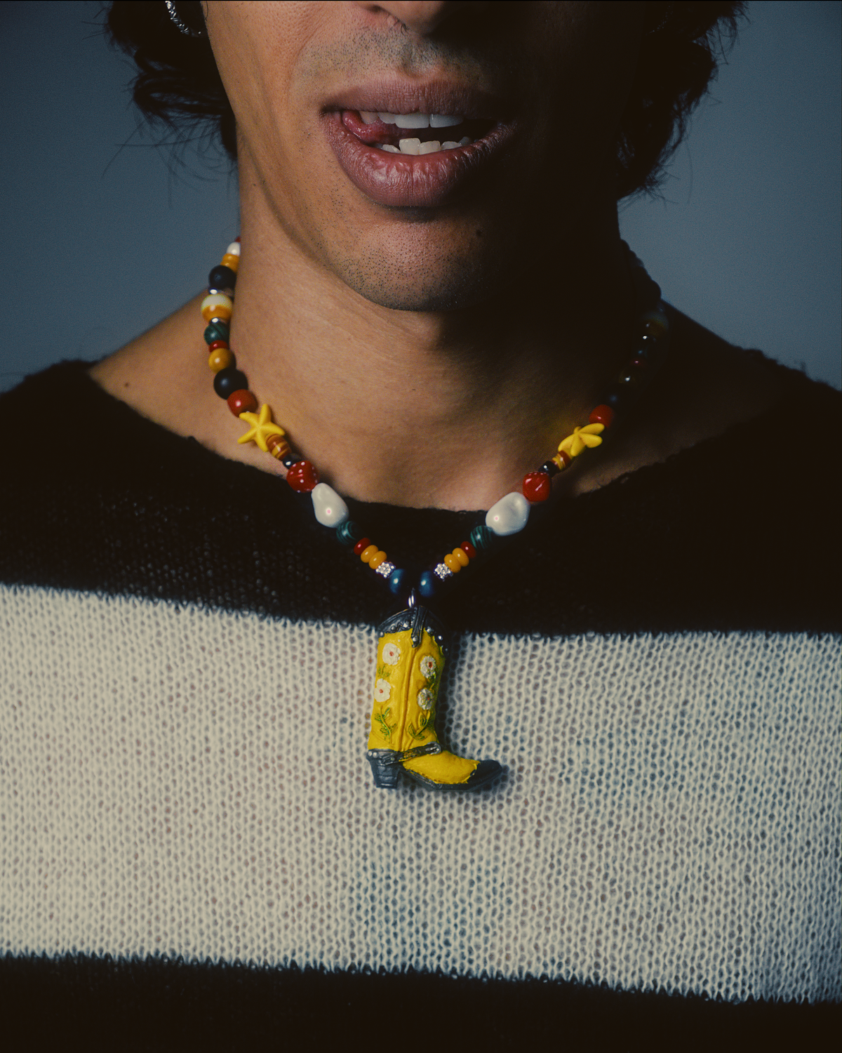 'Gringo Boot Amarillo' Beads Necklace