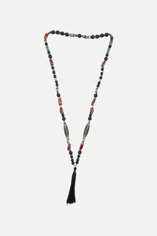 'Scarlet' Tibetan Mala Necklace