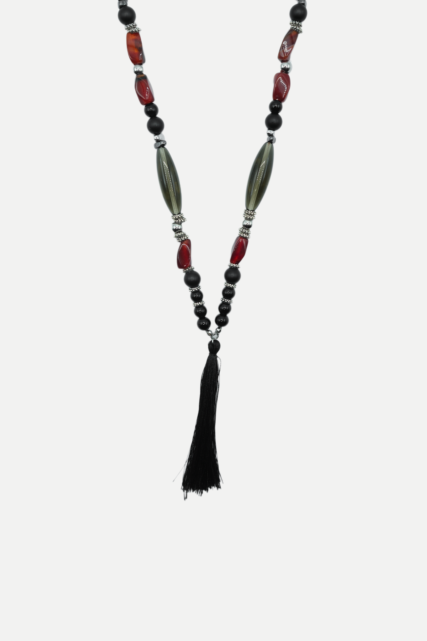 'Scarlet' Tibetan Mala Necklace